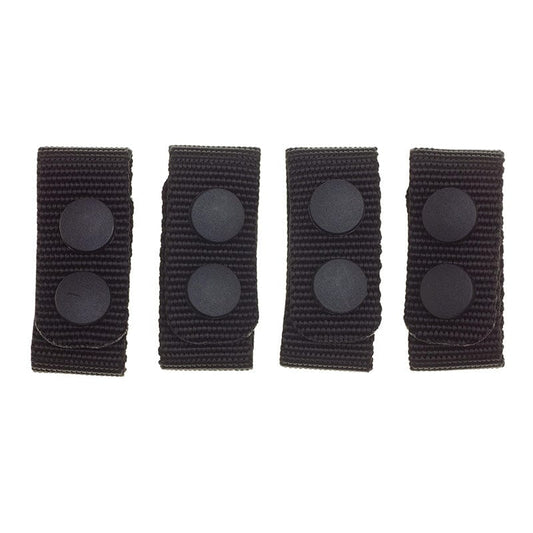 Tasmanian Tiger belt keeper with double snap dome closure designed for repeated professional use and suitable for use with duty belts up to 78 mm wide and compatible with a wide range of law enforcement, emergency services and tactical equipment.